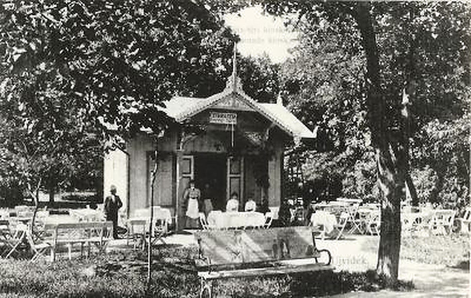 Pastry shop in the city park, Novi Sad, 1907