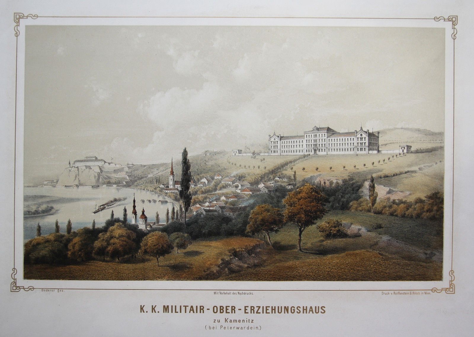 Military school, Sremska Kamenica, Gendarmerie and NCO School, Novi Sad, 1860