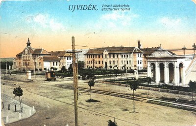 The telegraph pole down the middle, City Public Hospital, Novi Sad, 1913