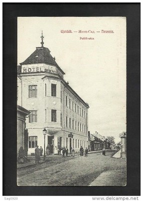 The Hotel Orient sign, Petőfi Street, Novi Sad, 1900s