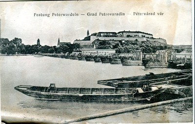 Boats on the Danube, Pontoon Bridge, Novi Sad, 1900–1918