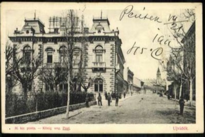 The Royal Hungarian Post Office on an Unpaved Street, Novi Sad, by July 1911