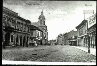 Kossuth Lajos Street and the Armenian church, Kralja Aleksandra Street, Novi Sad, 1896–1918