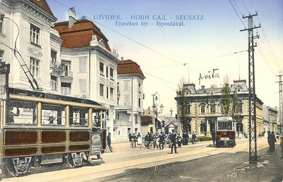 Elizabeth square and the post office, Novi Sad, 1911–1918