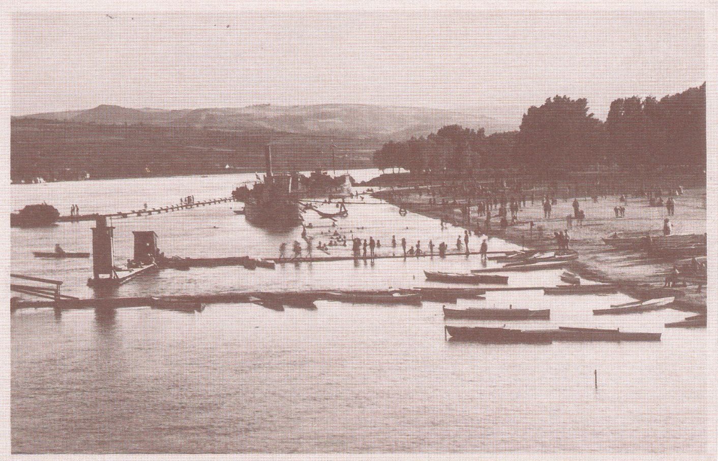 city beach on Danube, Novi Sad, 1920s