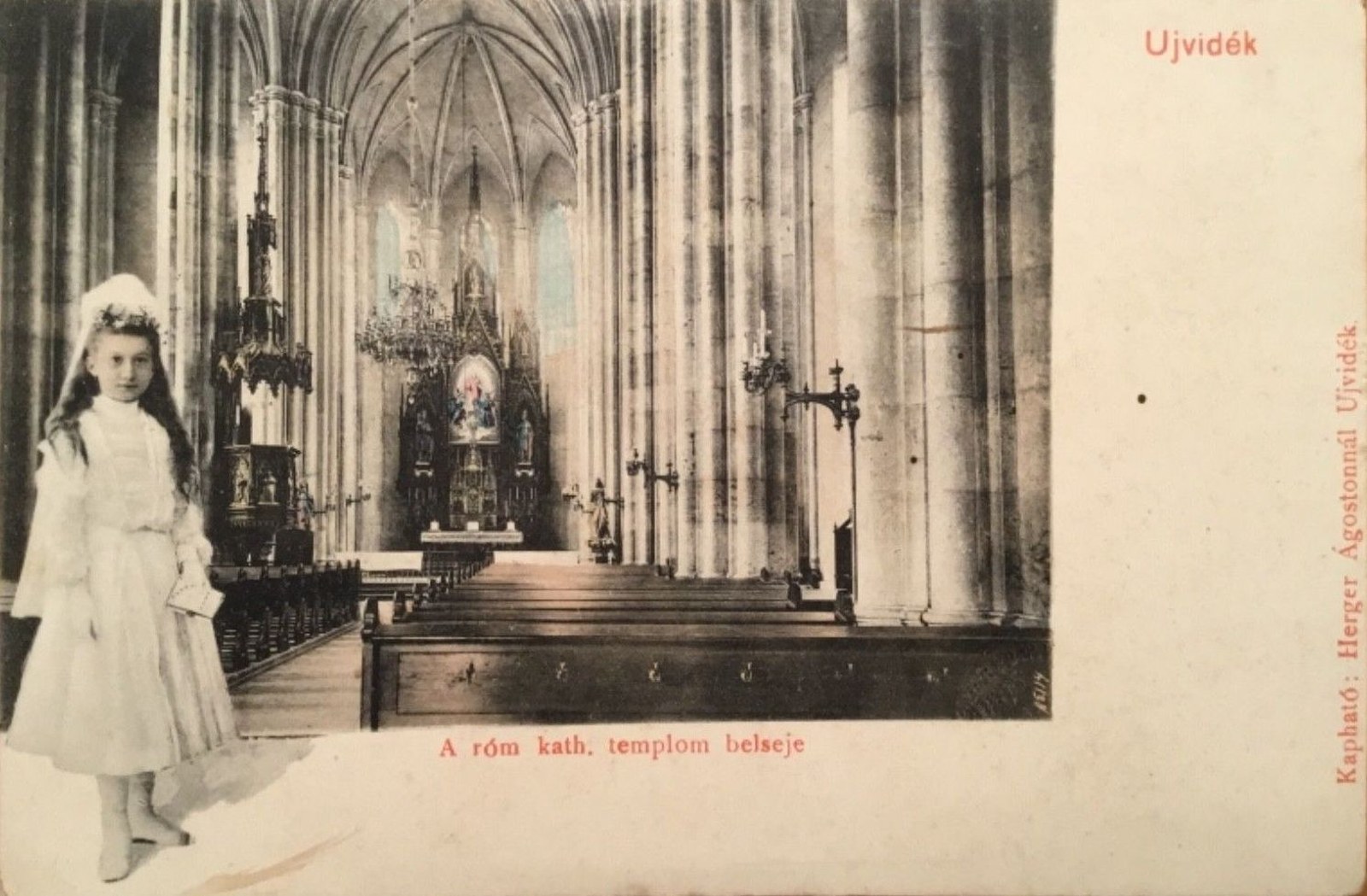 Interior of the Roman Catholic church, Name of Mary Church, Novi Sad, 1906