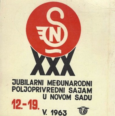 Agricultural Fair poster, Novi Sad Fair, 1963