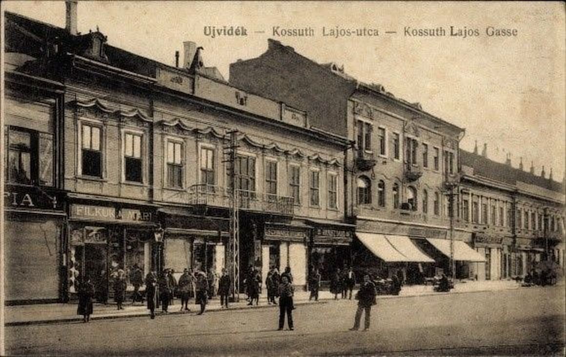 The long row of shopfronts, Zmaj Jovina, Novi Sad, 1914