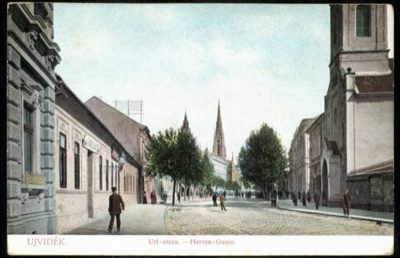 Uri Street Toward the Church Towers, Novi Sad, Lords' Street, 1896–1918
