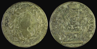 Twenty-kreuzer piece of Emperor Francis I, 1760, Novi Sad