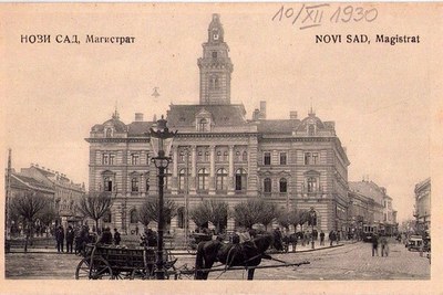 The Town Hall, dated by hand in December 1930, Novi Sad