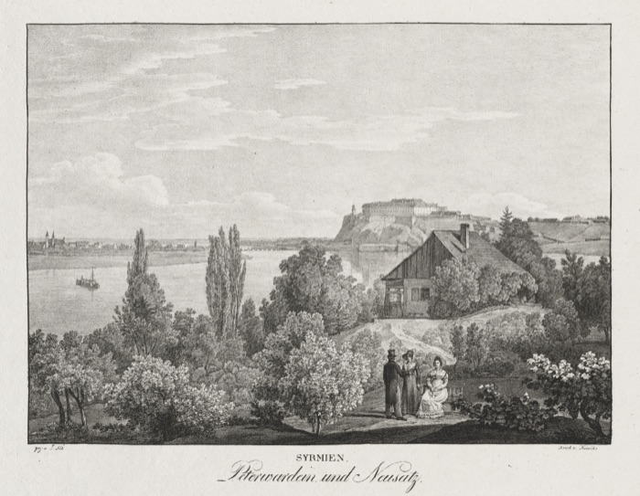 Peterwardein and Neusatz, by Jakob Alt, Petrovaradin Fortress, 1826