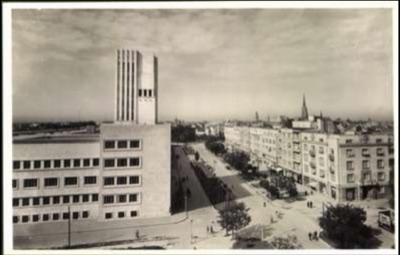 Horthy Miklós Avenue and the Administrative Palace, Queen Mary Boulevard, Novi Sad, 1941–1944