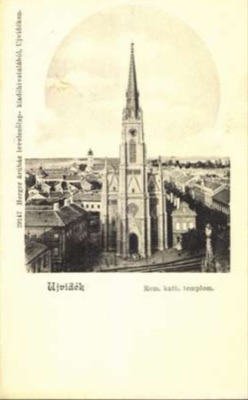 Herger's View of the Catholic Church, Empty Streets Below, Novi Sad, Name of Mary Church, 1896–1918