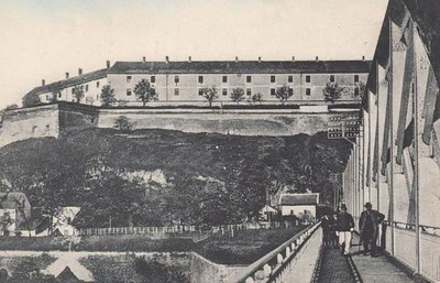 Franz Josef Bridge walkway, Petrovaradin Fortress, Novi Sad, 1900s
