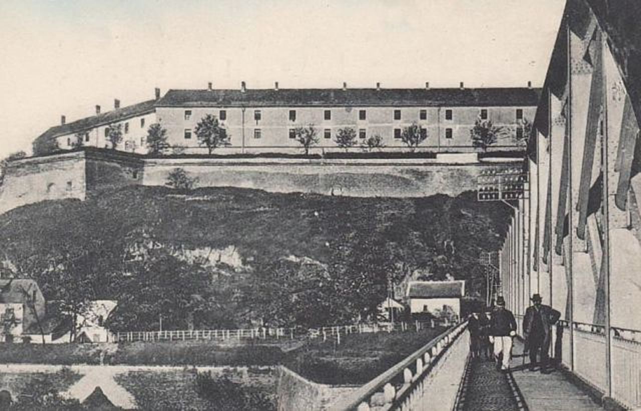 Franz Josef Bridge walkway, Petrovaradin Fortress, Novi Sad, 1900s