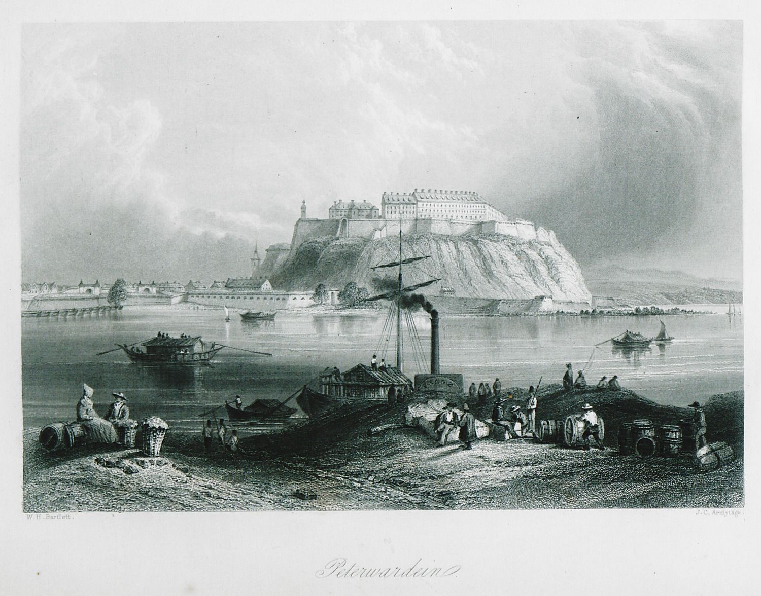 Barrels unloaded on the shore, Petrovaradin Fortress, Novi Sad, Habsburg, 1687–1918