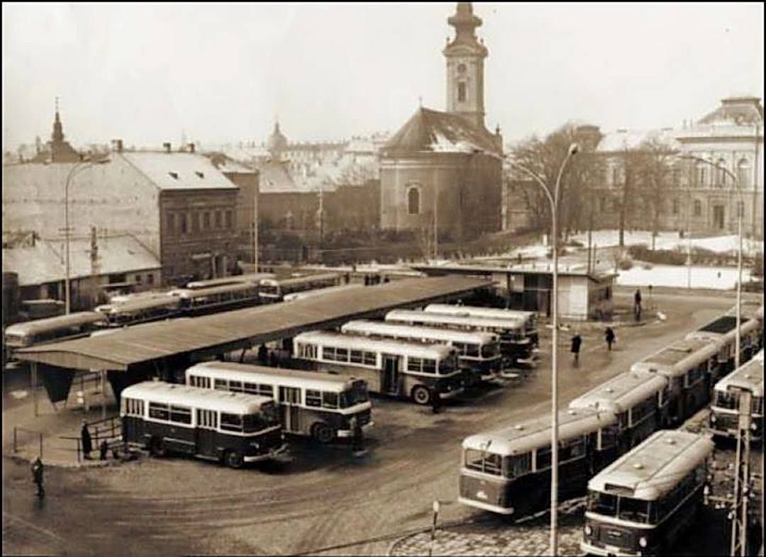 Former Fish Market Bus Terminal, Fish Market Square, Novi Sad, 1955–1975