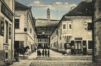 Children standing in the street, Petrovaradin, Novi Sad, 1910s