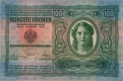 Hundred-kronen note of the Austro-Hungarian Bank, 1912, Novi Sad