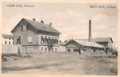 The silk mill and its chimney, Silk Spinning Mill, Novi Sad, after 1918