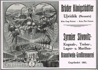 Advertisement, Novi Sad, 1890–1918
