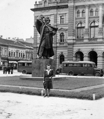 By the monument, Liberty Square, Novi Sad, 1940–1960