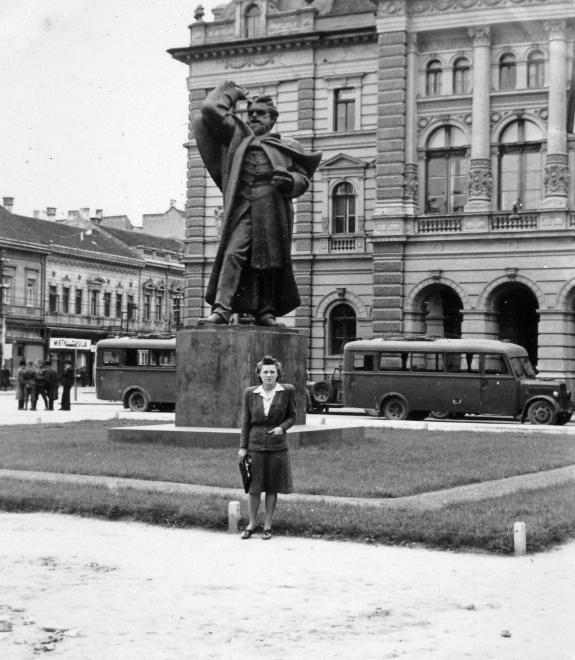 By the monument, Liberty Square, Novi Sad, 1940–1960